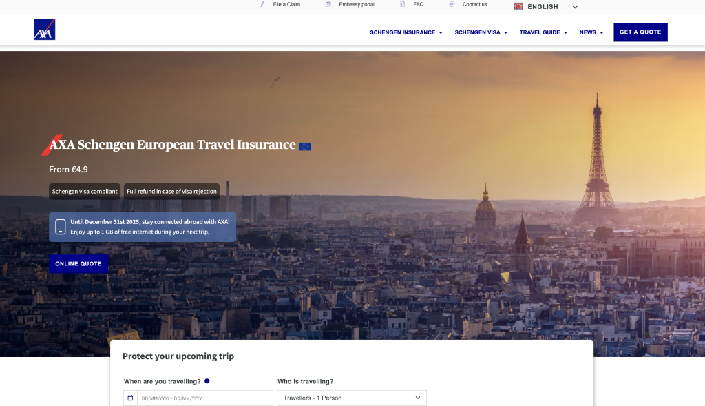 AXA Travel Insurance