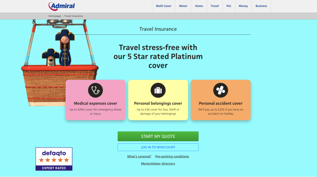 Admiral Travel Insurance